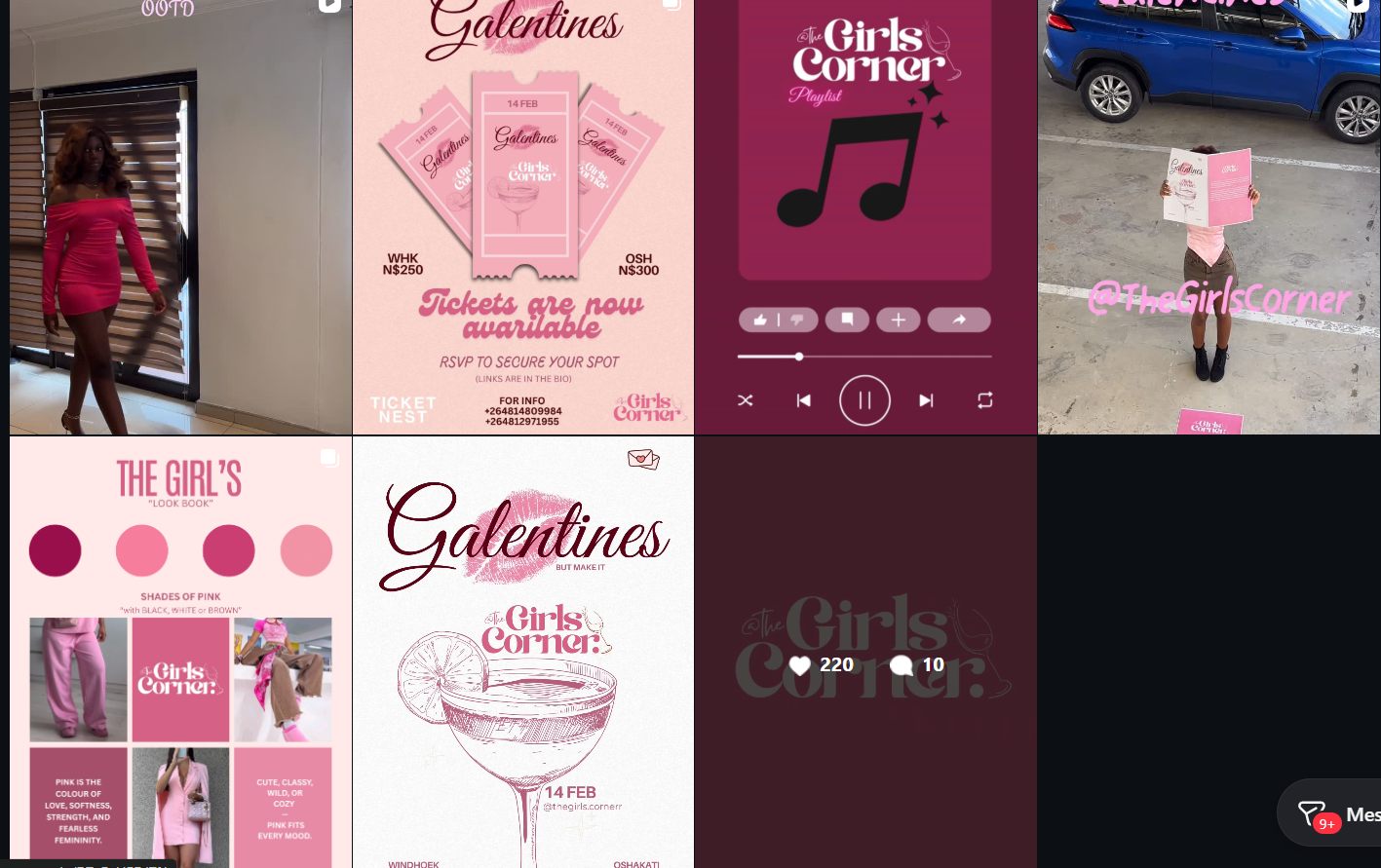 The Girls Corner event feed
